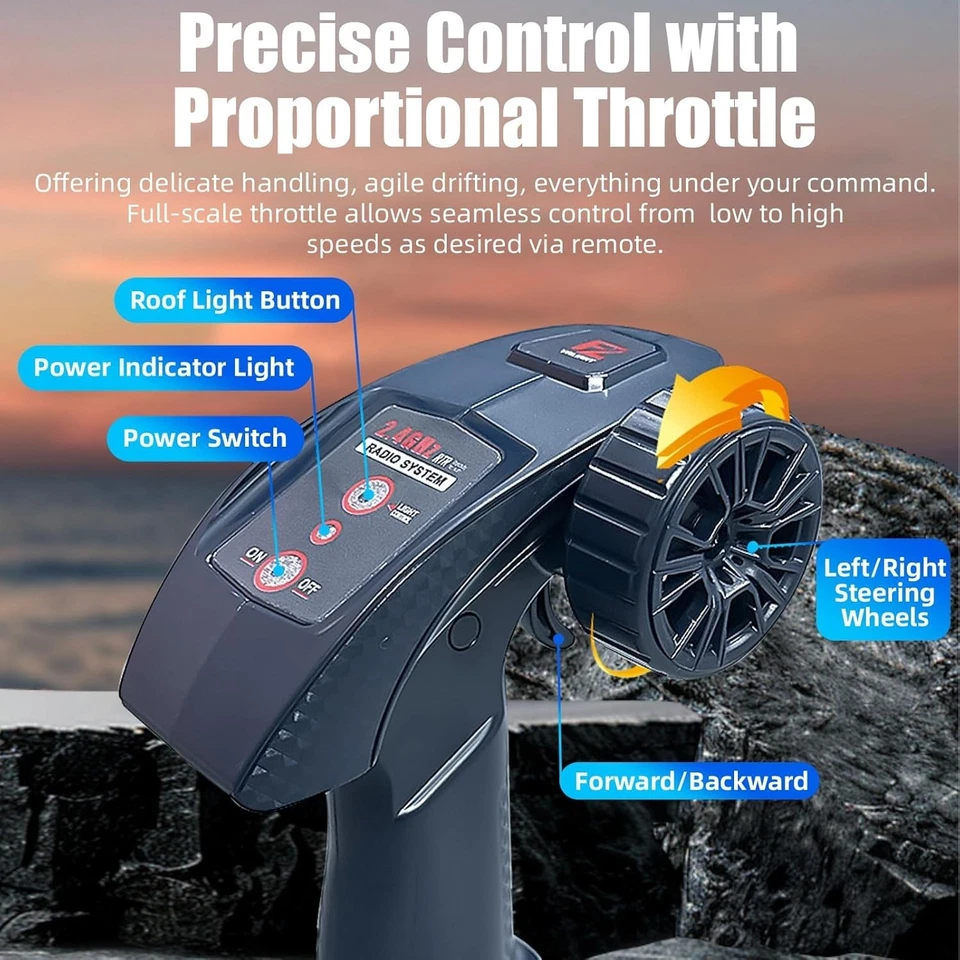 Tanque militar sobre orugas escala 1:12 RC - camión todoterreno RC Foto 4 de 4