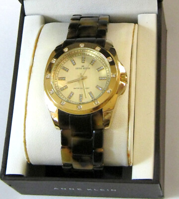 Gorgeous Anne Klein tortoise shell watch vintage Ladies Anne Klein Y121E wrist watch rare faux  main image 3