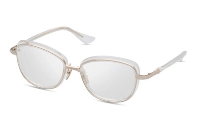 Dita LITAVU White Gold And Crystal Clear (DTX444-A-02) Eyeglasses