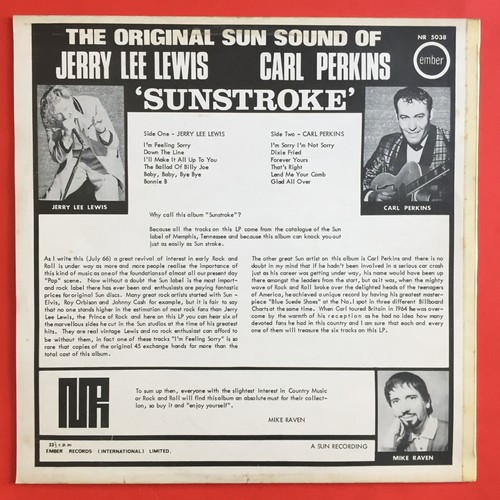 Jerry Lee Lewis And Carl Perkins Vinyl Record Sunstroke LP UK Release - Picture 4 of 7