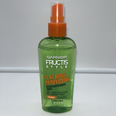 Garnier Fructis Flat Iron Perfector Straightening Mist, Sleek, Argan Oil, 6 Oz
