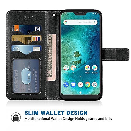 Cadorabo Custodia Libro Per Xiaomi Mi A2 Lite/Redmi 6 Pro, Rossa, Con Slot Carte E Chiusura Magnetica