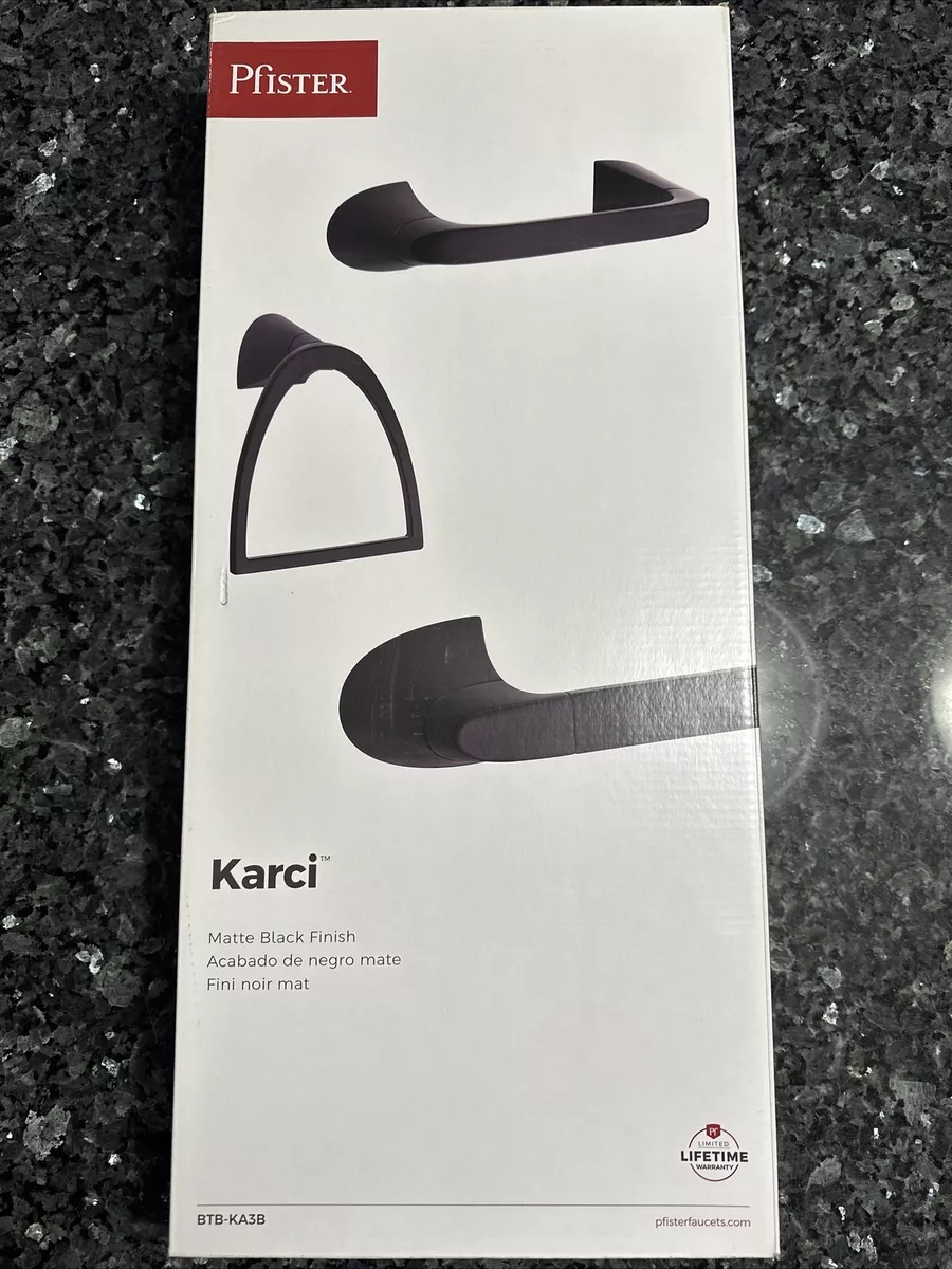Pfister karci matte black towel bar hot sale