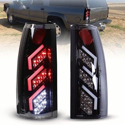 Smoked LED Tail Light Assembly For 88-98 Chevy/GMC C/K 1500, 2500, 3500 & Suburban
