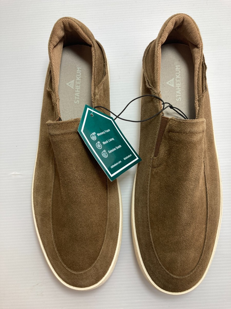 Staheekum Men\'s Casual Slip On‎ Shoes Memory Foam Flipside Suede Upper Brown Staheekum | Shoes | New Staheekum Mens Memory Foam Flipside  main image 2