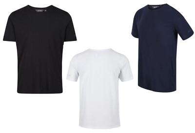 Regatta Great Outdoors Herren Bio Baumwolle T-Shirts schwarz weiß marineblau S - 3XL