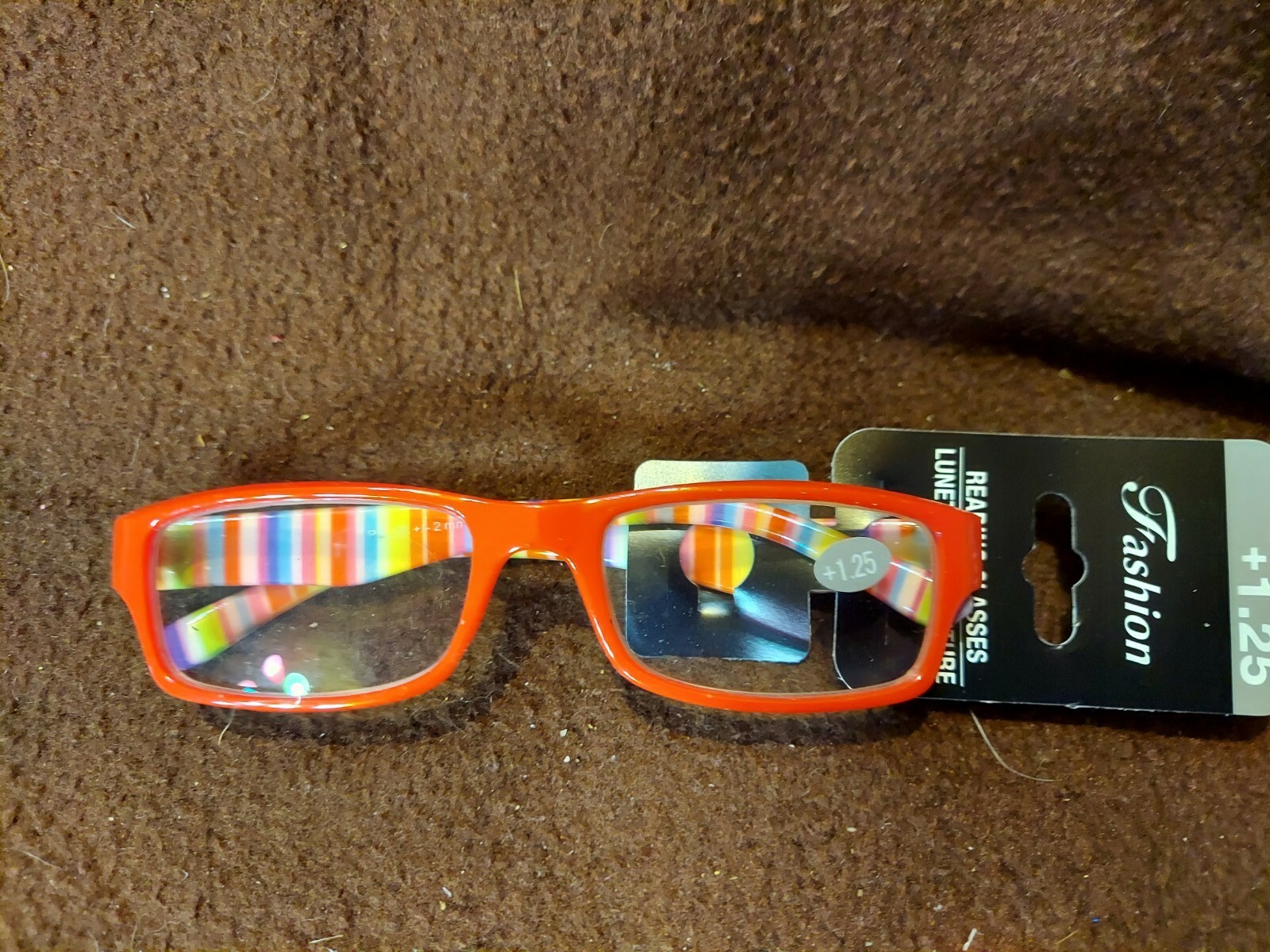 Womens Reading Glasses Retro Cheaters 1.25 Red Yellow Very Cute New eBay