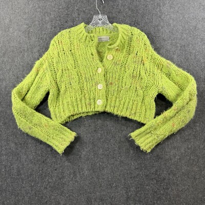 Urban Outfitters Sweater Women's Extra Small Green Fuzzy