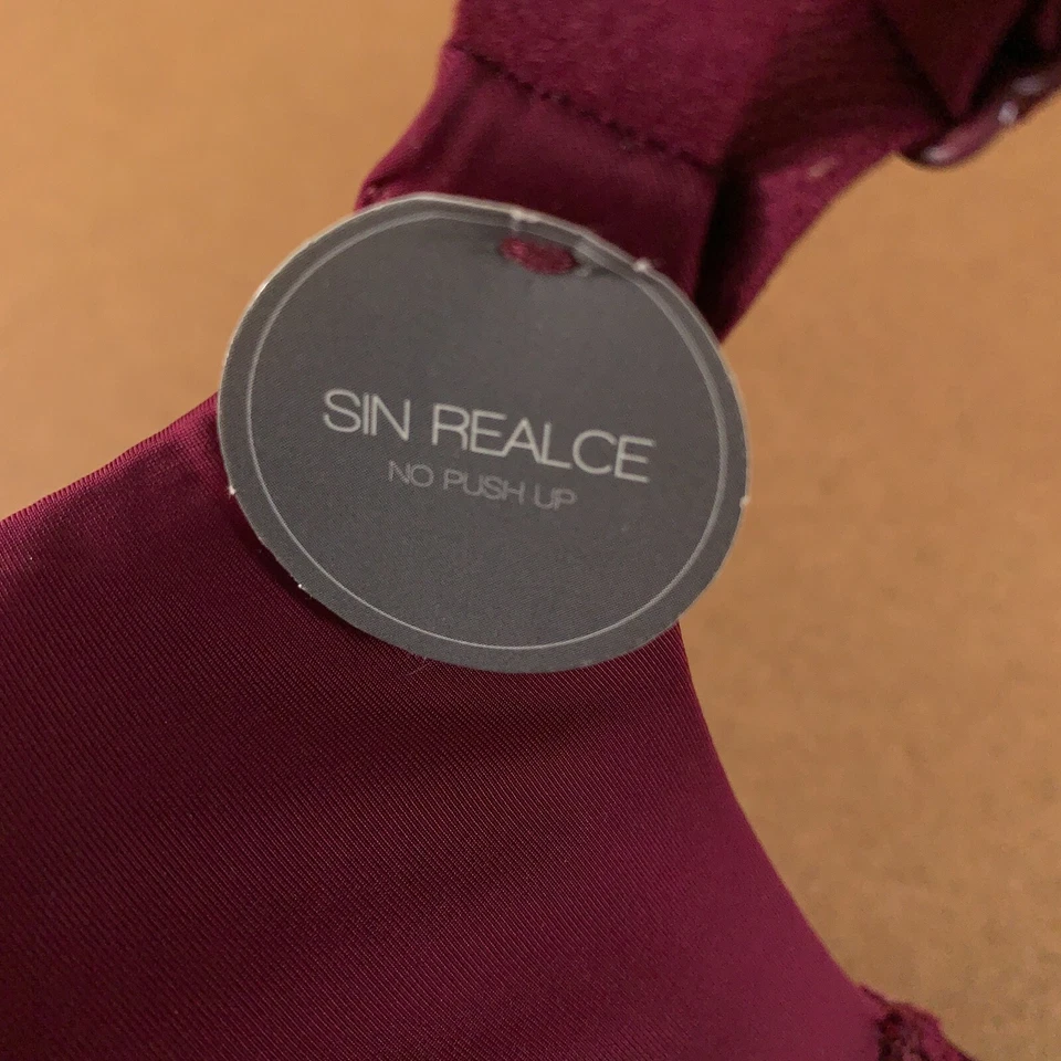 Sujetador con aros Loveable Le Gemme para mujer talla 38DD Merlot nuevo con etiquetas Foto 3 de 4