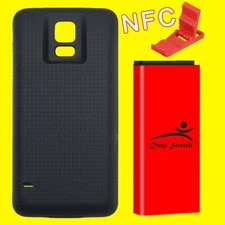 Lot of 9000mAh Extended NFC Battery Cover Bracket for Samsung Galaxy S5 SM-S902L