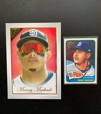 2019 Topps Gallery (2) Manny Machado SD Padres;Box Topper and Gallery Heritage  