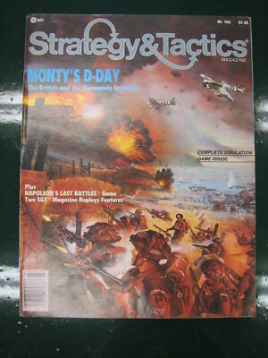 Strategy & Tactics No 102 Monty's D-Day SPI Wargame 1985 Unpunched 