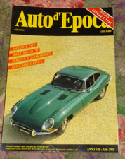 AUTO D'EPOCA GIUGNO 1991 JAGUAR E-TYPE