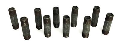 Unbranded 3/4 Inch 14TPI Black Steel Pipe Nipple 3 Inch [Lot of 10] NOS