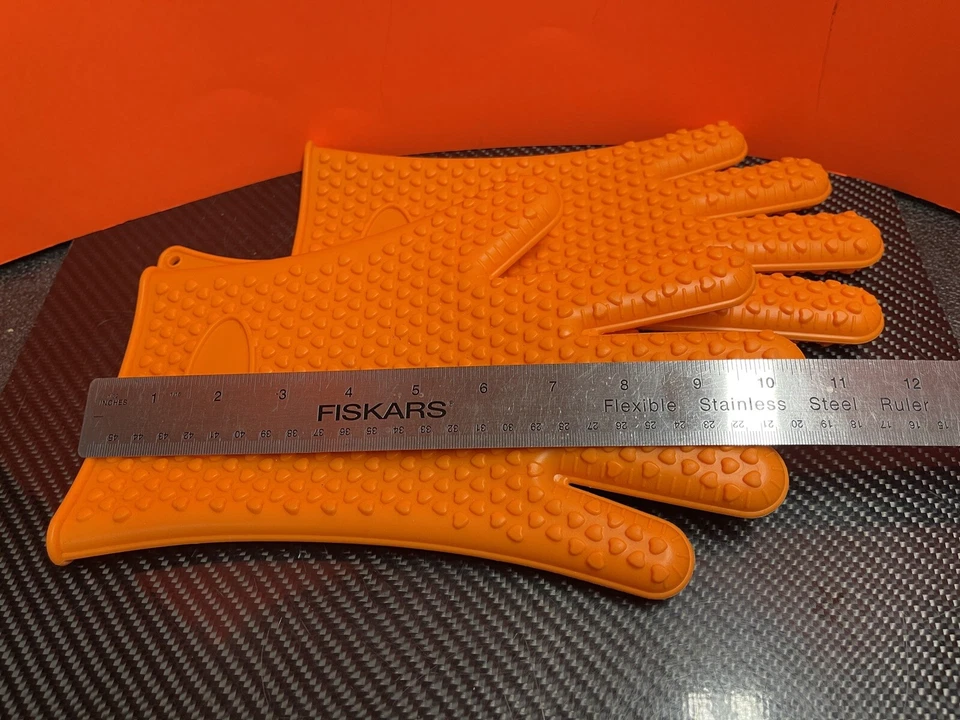 Guantes de cocina de silicona resistentes al calor EKOGRIPS guantes para horno barbacoa excelente estado Foto 4 de 4