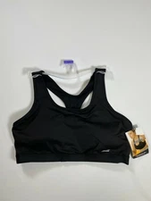 Womens Avia Black Compression Sports Bra NEW! NWT