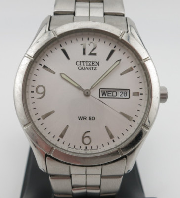 Citizen Stainless Steel Men's Quartz Dress Watch - 2500-S047412 - New Battery
