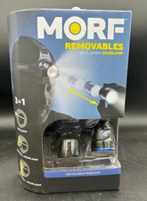 Brand New Morf Removables Heavy Duty LED 3-In-1 Headlamp 300 Lumens #98450