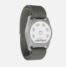 Relief band Sport Anti-Nausea Wristband Motion Sickness GRAY- NEW in BOX- READ