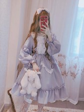 Cheap Lolita Dress Ruffles Kawaii Sweet Women Daily Clothes Student A Line Party