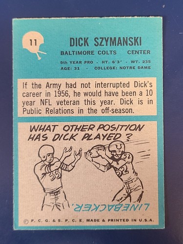 Tarjetas de fútbol americano Philadelphia 1964 completan el conjunto que elijas #1 - 98 - Imagen 23 de 195