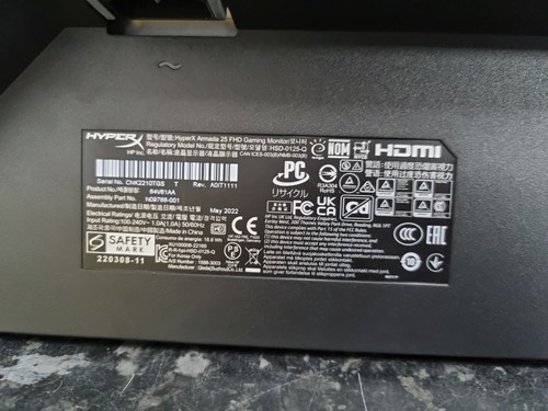 HyperX Armada 25 FHD Gaming Monitor 24.5-inch FHD (1920x1080) IPS gaming monitor - Picture 8 of 10
