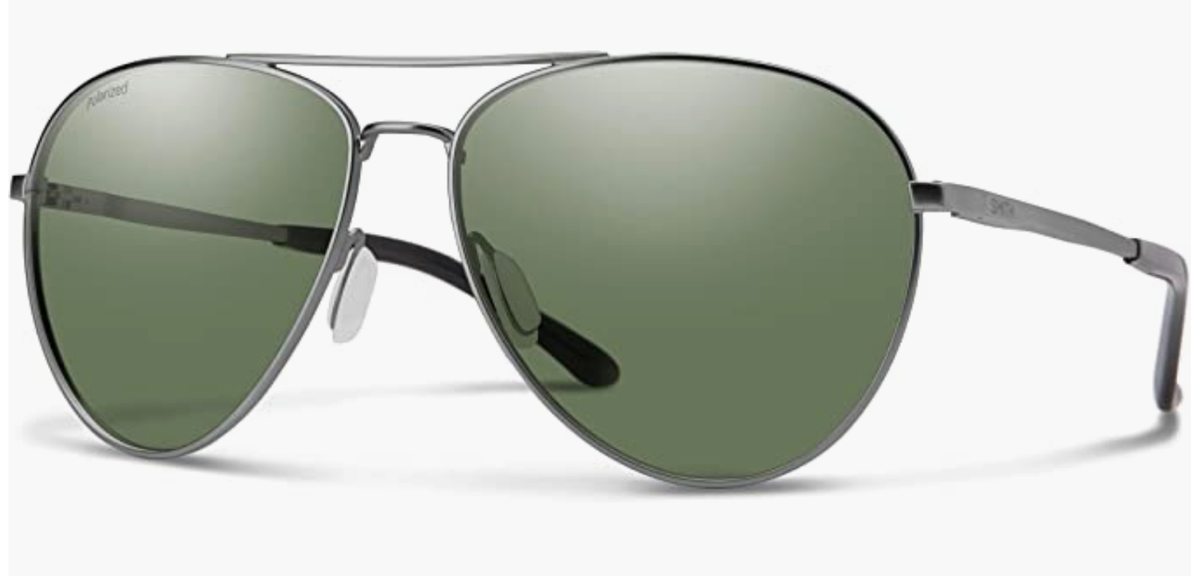 NEW Smith Layback Sunglasses-Matte Gunmetal-Gray Green  display picture 3