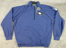 Tehama Golf 1/4 Zip Windbreaker Jacket Size L NWT Blue LOGO