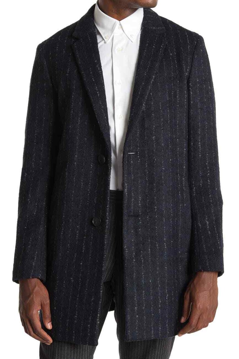 Theory Men's Ginley Chalk Stripe Coat MSRP $845 | eBay