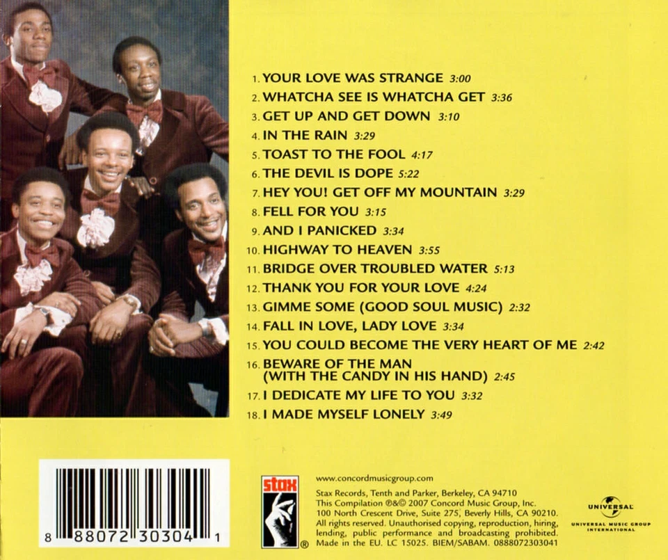 The Dramatics – The Very Best Of  (CD-Album Stax 0888072303041) 2007 - Bild 2 von 2