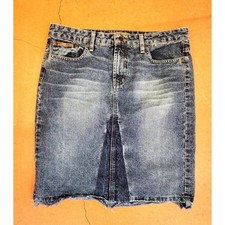 Size Medium to Large Vintage 1990's LEI Jeans Denim Mini Skirt
