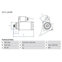 Bosch 0 986 020 780 Starter