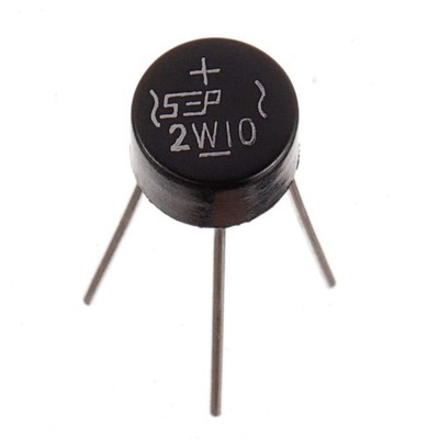 2W10 2A 1000V Bridge Rectifier Diodes Axial Full Wave (Pack of 30 Pcs)