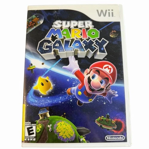Super Mario Galaxy (Nintendo Wii, 2007) CIB Complete In Box w/ Manual Tested