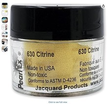 Jacquard Pearl Ex Pigment, 3g Jar, Citrine color 630
