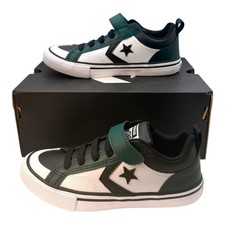 Converse Pro Blaze Kids Girls' Leather Strap Hook Loop Athletic Shoes, Size 13