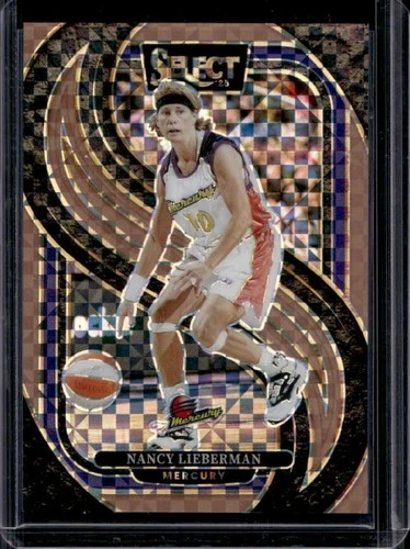 2025 Panini WNBA Select Nancy Lieberman Premier Level Bronze Checker Prizm #/49