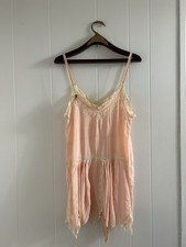 1920’s Pink Silk Teddy / Step-in. Antique lingerie. 