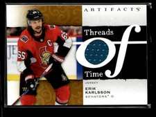 2021-22 Upper Deck Artifacts Threads of Time Erik Karlsson Ottawa Senators
