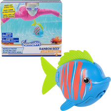 Swimways Rainbow Reef Fish Toy for Kids, Learn to Swim Accessories, Ages 5