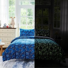 Twin Comforter Sets for Boys Girls, Glow in The Dark Kids Bedding Sets, 4 Pcs...