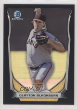 2014 Bowman Draft Top Prospects Chrome Black Refractor /75 Clayton Blackburn