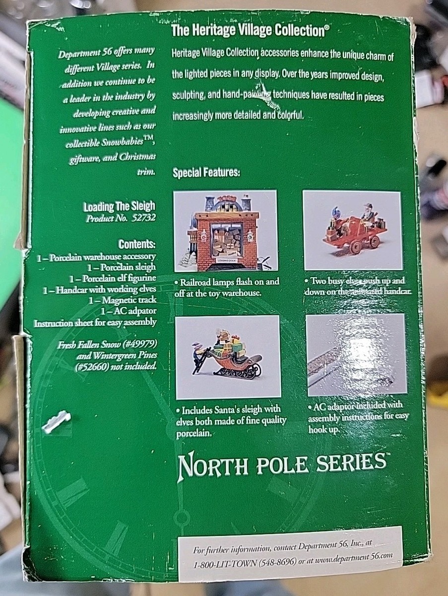 Department 56 North Pole Series - Loading The Sleigh