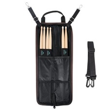 Drum Sticks Bag with 3 Pair Drumsticks, Drumstick Bag with Floor Tom Hook, Ca...