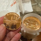 Copper Round Coin F 15 "EAGLE" --Gulf War KEY Plane-- 20- 1 oz.