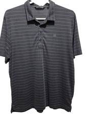 Travis Mathew Golf Polo Shirt Mens 2XL Dark Grey Lightweight Performance Cotton
