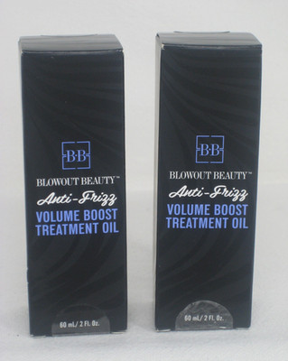 Blowout Beauty BB Anti-frizz Volume Boost Treatment Oil Lot of 2 NEW 2 Oz Each