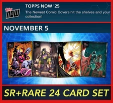 TOPPS MARVEL COLLECT TOPPS NOW NOVEMBER 5 2025 GOLD+SILVER 24 CARD SET