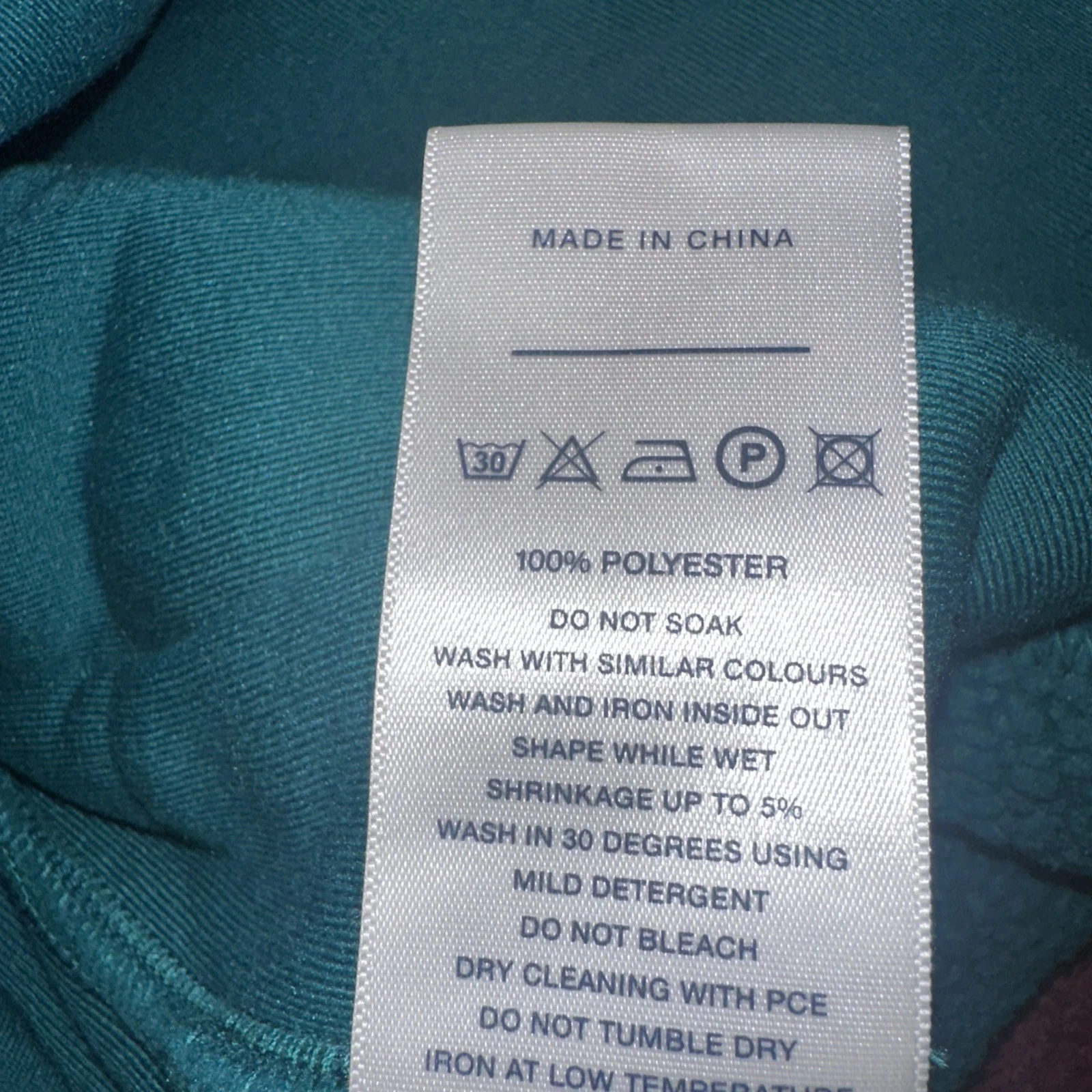 NN07 No Nationality Full Zip Jacket XL Teal Green Fuzzy Sherpa Fleece Polartec image 4