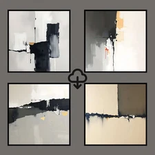 Set 4 Realistic Digital Wall Art Print Modern Home Decor Printable Instant #65